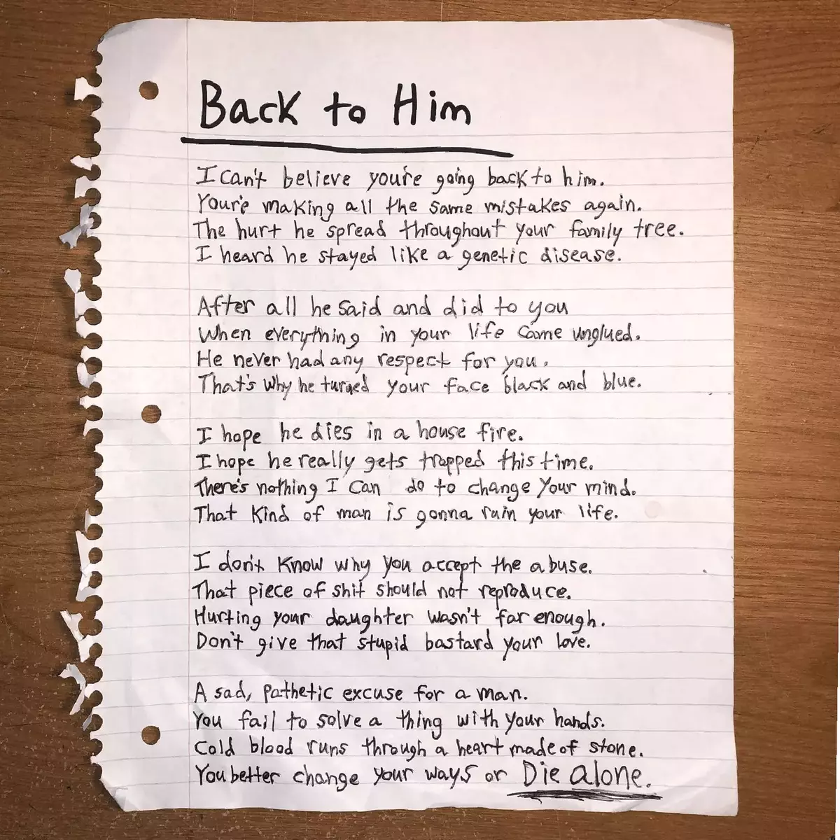 back to him lyrics